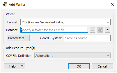Add a CSV writer